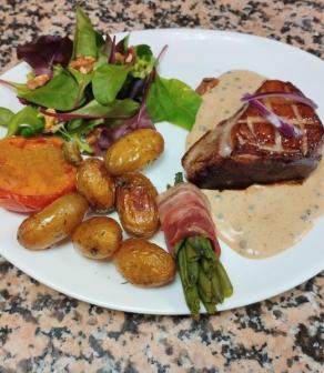 Pavé de canard grillé