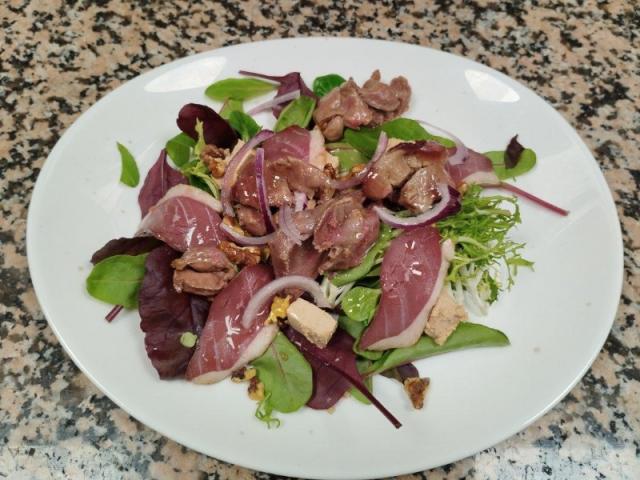 Salade gourmande au canard